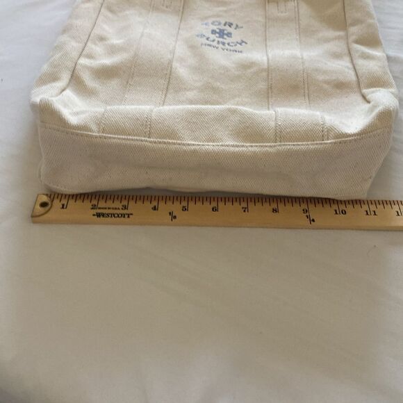 TORY BURCH Canvas Logo Tote Bag - Picture 9 of 11